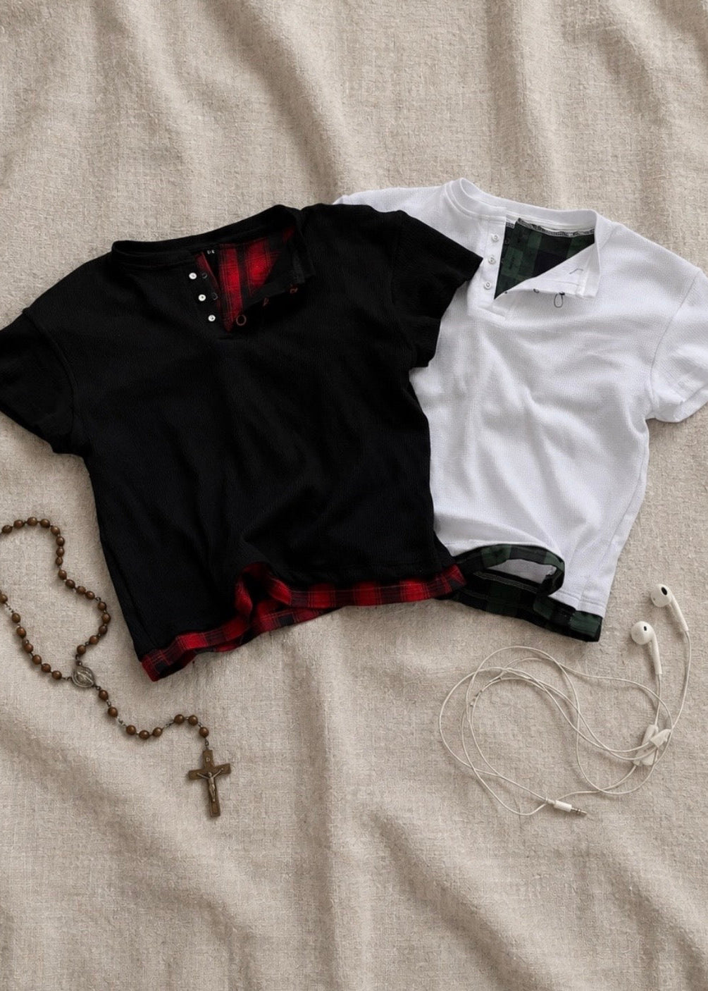 Kalm and Khaos Shortsleeve Henleys