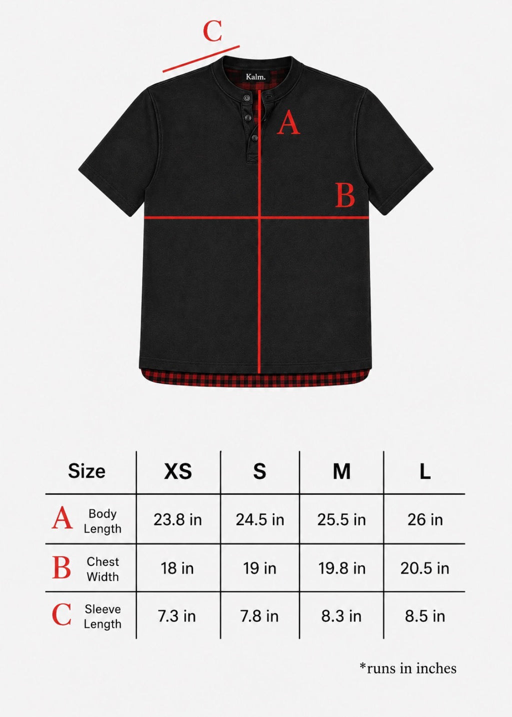Kalm and Khaos Shortsleeve Henleys