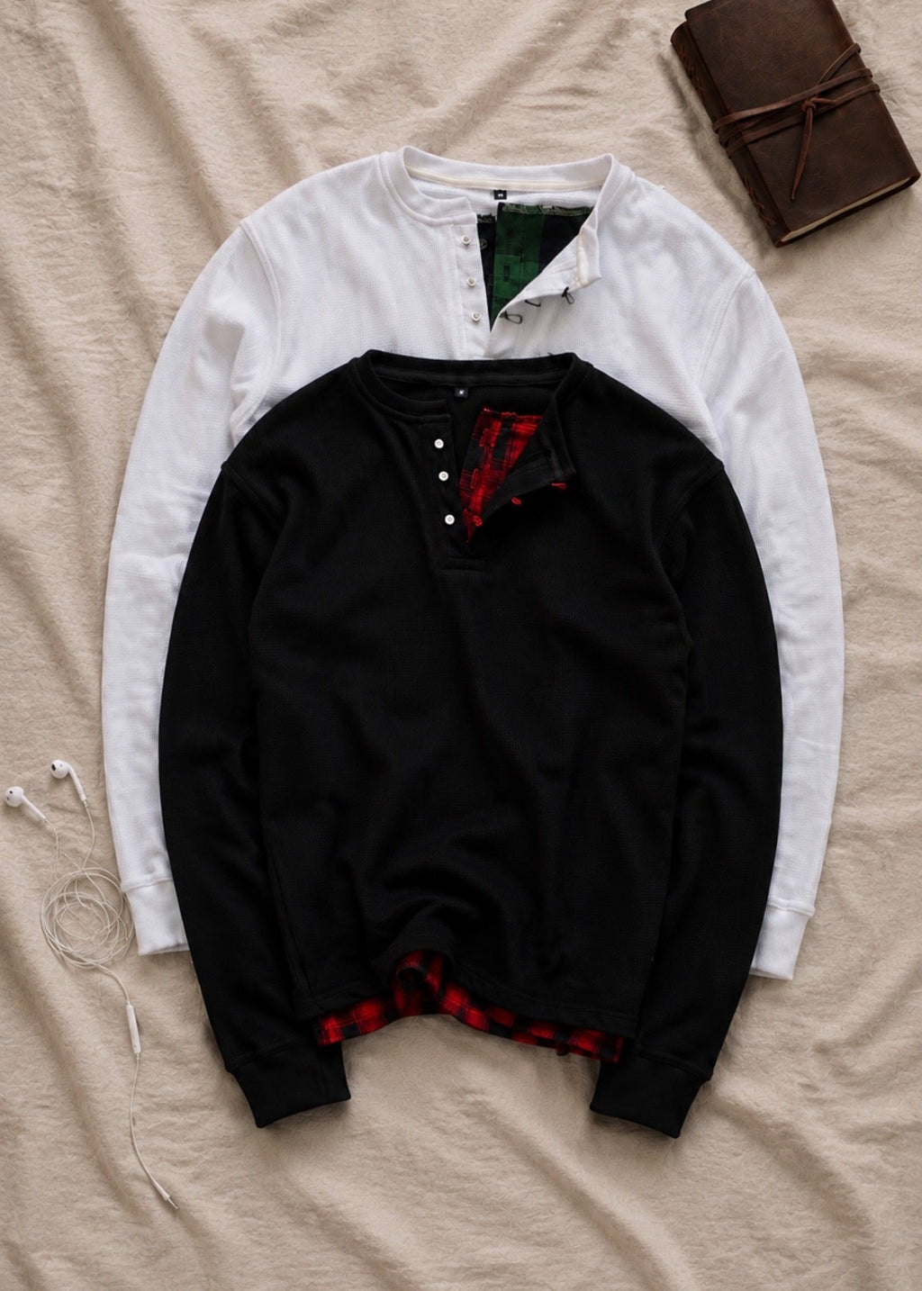 Kalm & Khaos Longsleeve Henleys