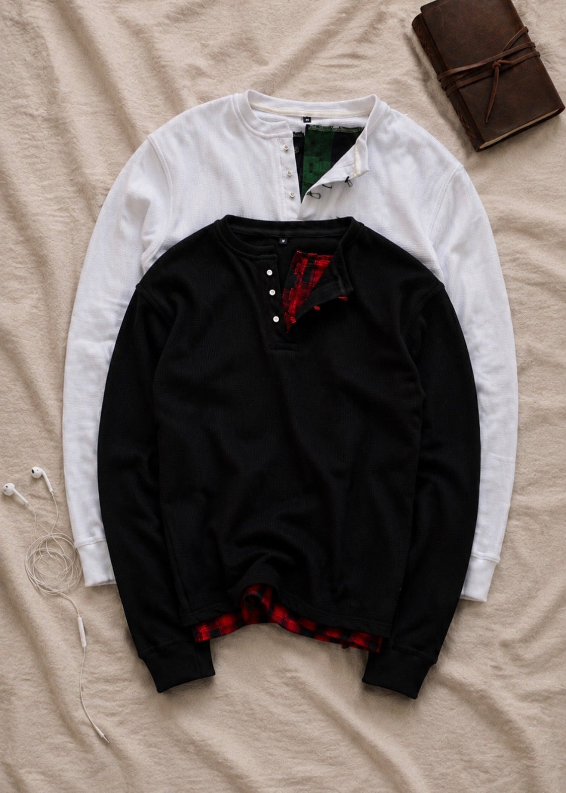 Kalm & Khaos Longsleeve Henleys